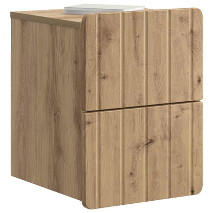 Wall-Mounted Bedside Cabinet Artisan Oak 33 x 34.5 x 43 cm