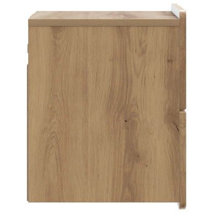 Wall-Mounted Bedside Cabinet Artisan Oak 33 x 34.5 x 43 cm