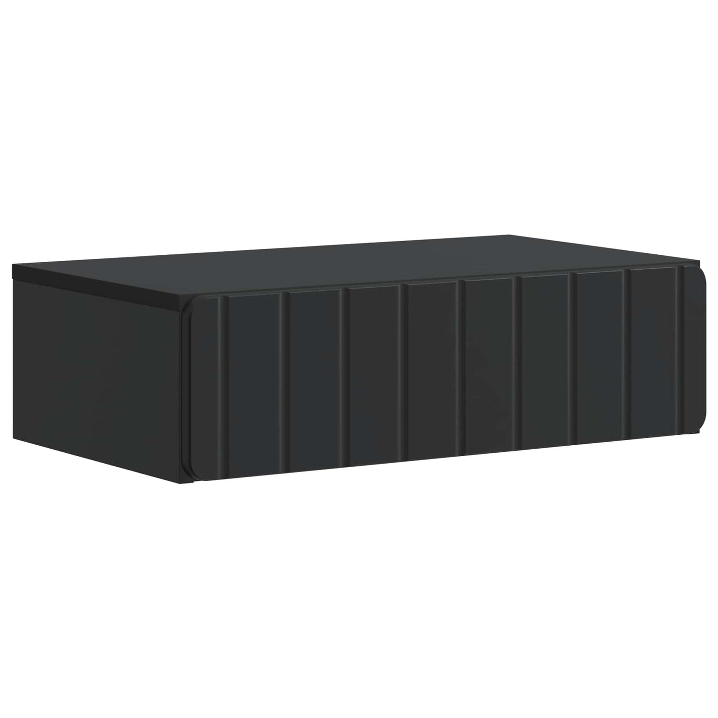 Wall-Mounted Side Table Black 59 x 34.5 x 17 cm Engineered Wood