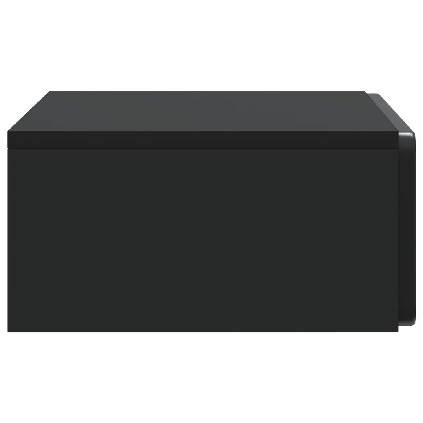 Wall-Mounted Side Table Black 59 x 34.5 x 17 cm Engineered Wood