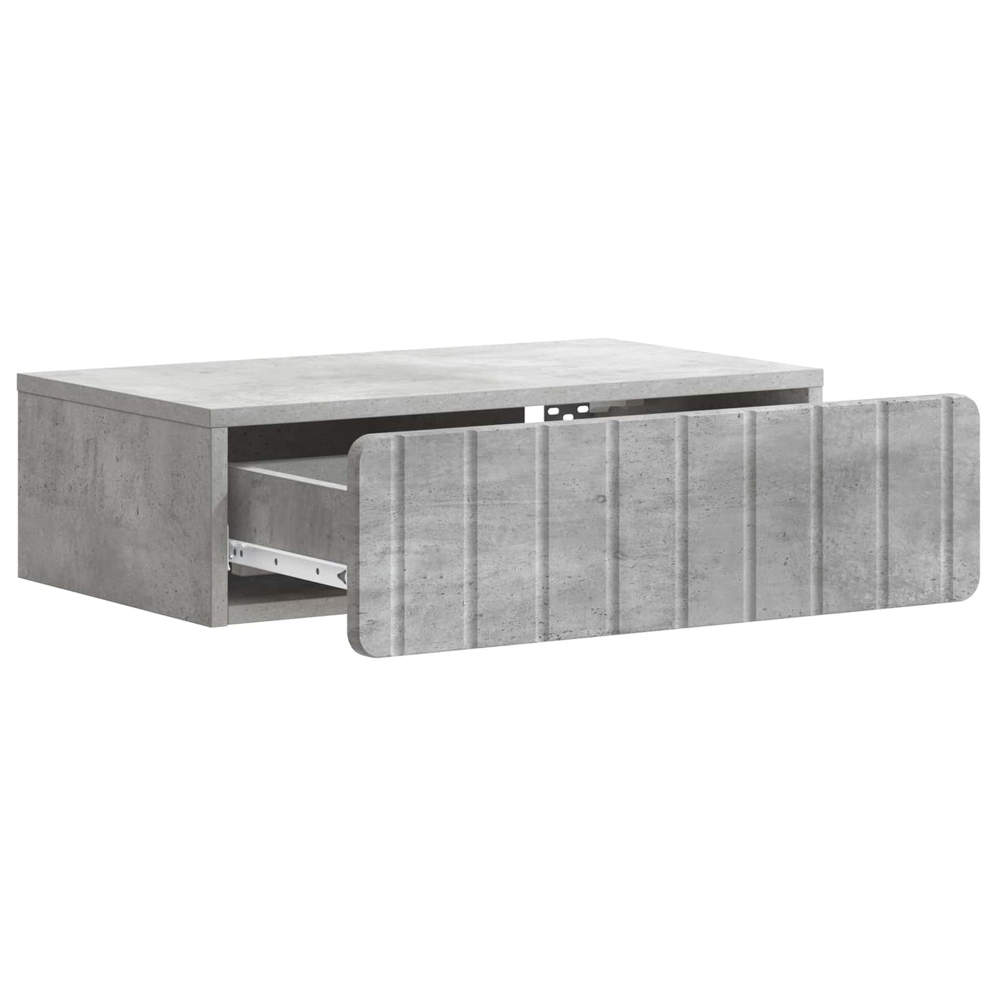 Wall-Mounted Side Table Concrete Grey 59 x 34.5 x 17 cm
