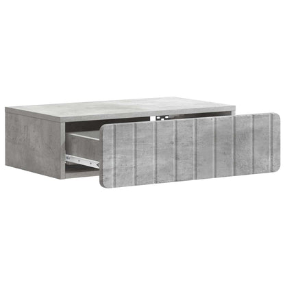 Wall-Mounted Side Table Concrete Grey 59 x 34.5 x 17 cm