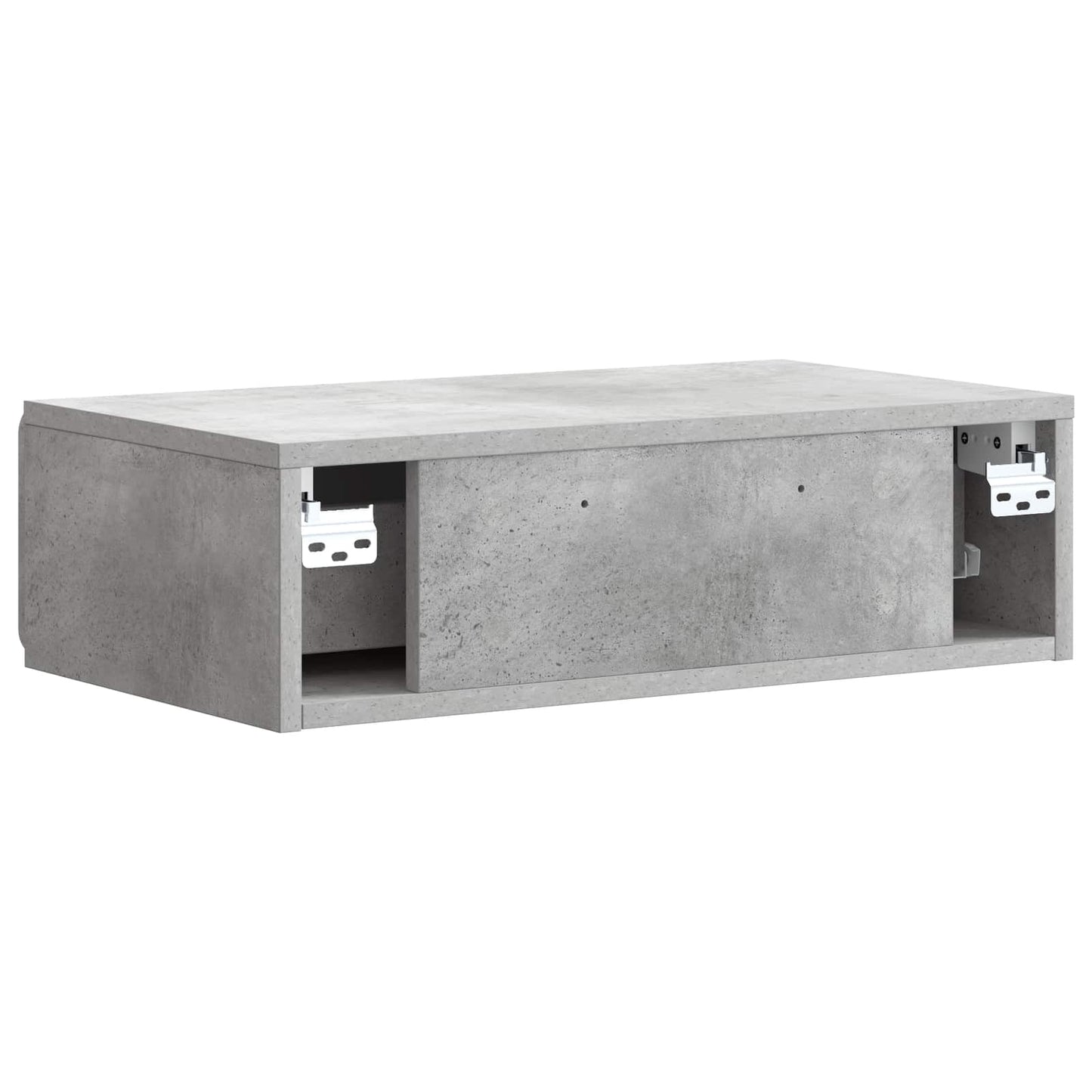 Wall-Mounted Side Table Concrete Grey 59 x 34.5 x 17 cm