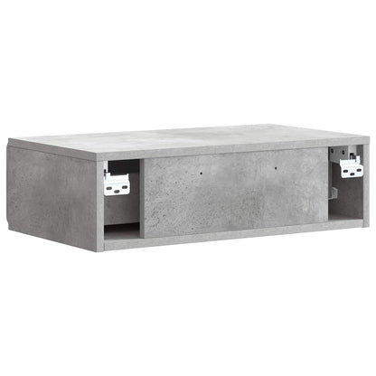 Wall-Mounted Side Table Concrete Grey 59 x 34.5 x 17 cm