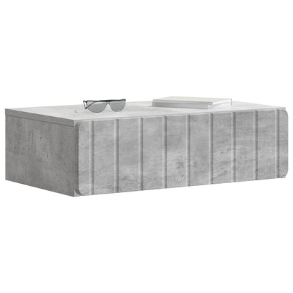 Wall-Mounted Side Table Concrete Grey 59 x 34.5 x 17 cm