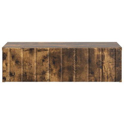 Wall-Mounted Side Table Smoked Oak 59 x 34.5 x 17 cm