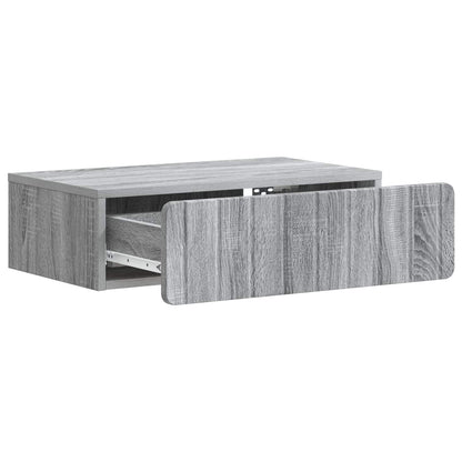 Wall-Mounted Side Table Grey Sonoma 59 x 34.5 x 17 cm