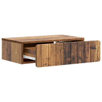 Wall-Mounted Side Table Wall-mounted Old Wood 59 x 34.5 x 17 cm