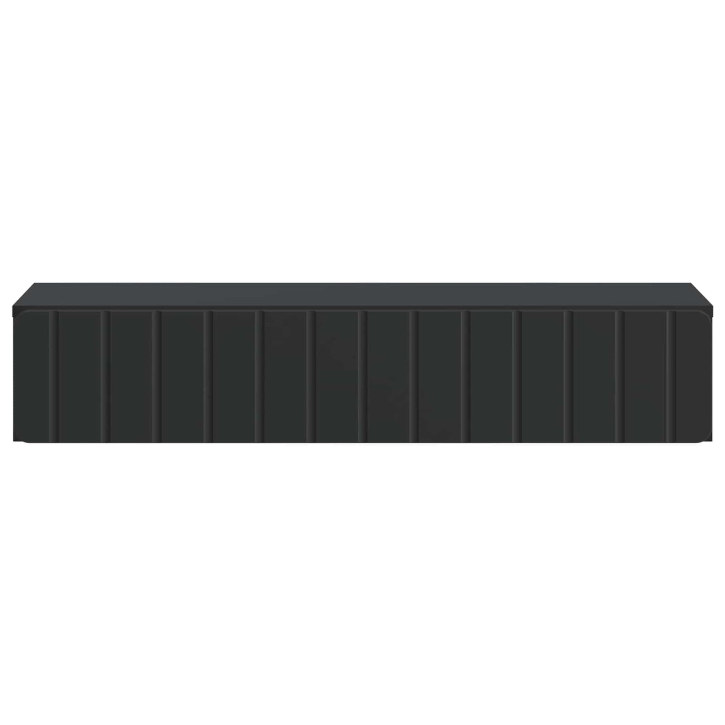 Wall-Mounted Side Table Wall-mounted Black 87.5 x 34.5 x 17 cm