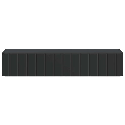 Wall-Mounted Side Table Wall-mounted Black 87.5 x 34.5 x 17 cm