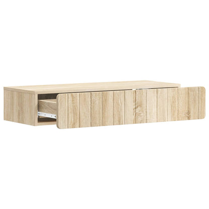 Wall-Mounted Side Table Sonoma Oak 87.5 x 34.5 x 17 cm