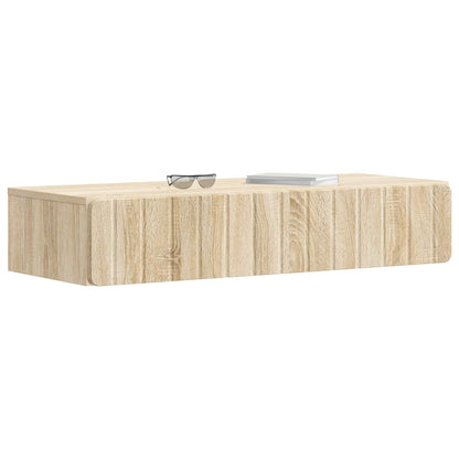 Wall-Mounted Side Table Sonoma Oak 87.5 x 34.5 x 17 cm
