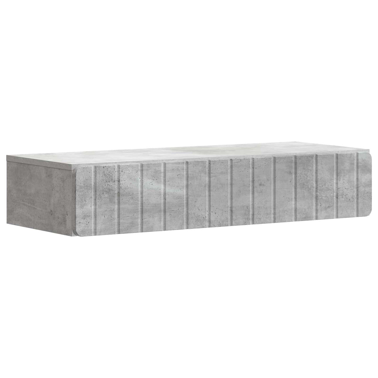 Wall-Mounted Side Table Concrete Grey 87.5 x 34.5 x 17 cm