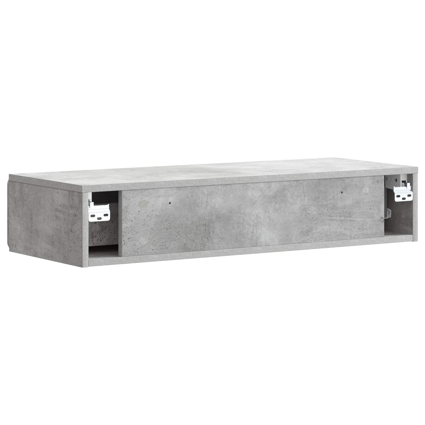Wall-Mounted Side Table Concrete Grey 87.5 x 34.5 x 17 cm