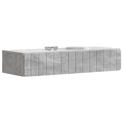 Wall-Mounted Side Table Concrete Grey 87.5 x 34.5 x 17 cm