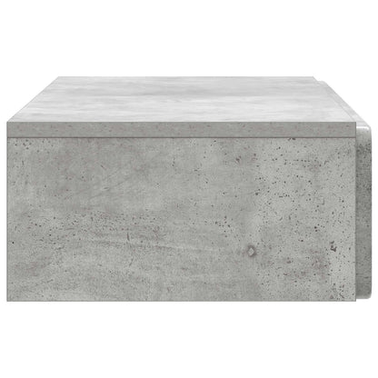 Wall-Mounted Side Table Concrete Grey 87.5 x 34.5 x 17 cm