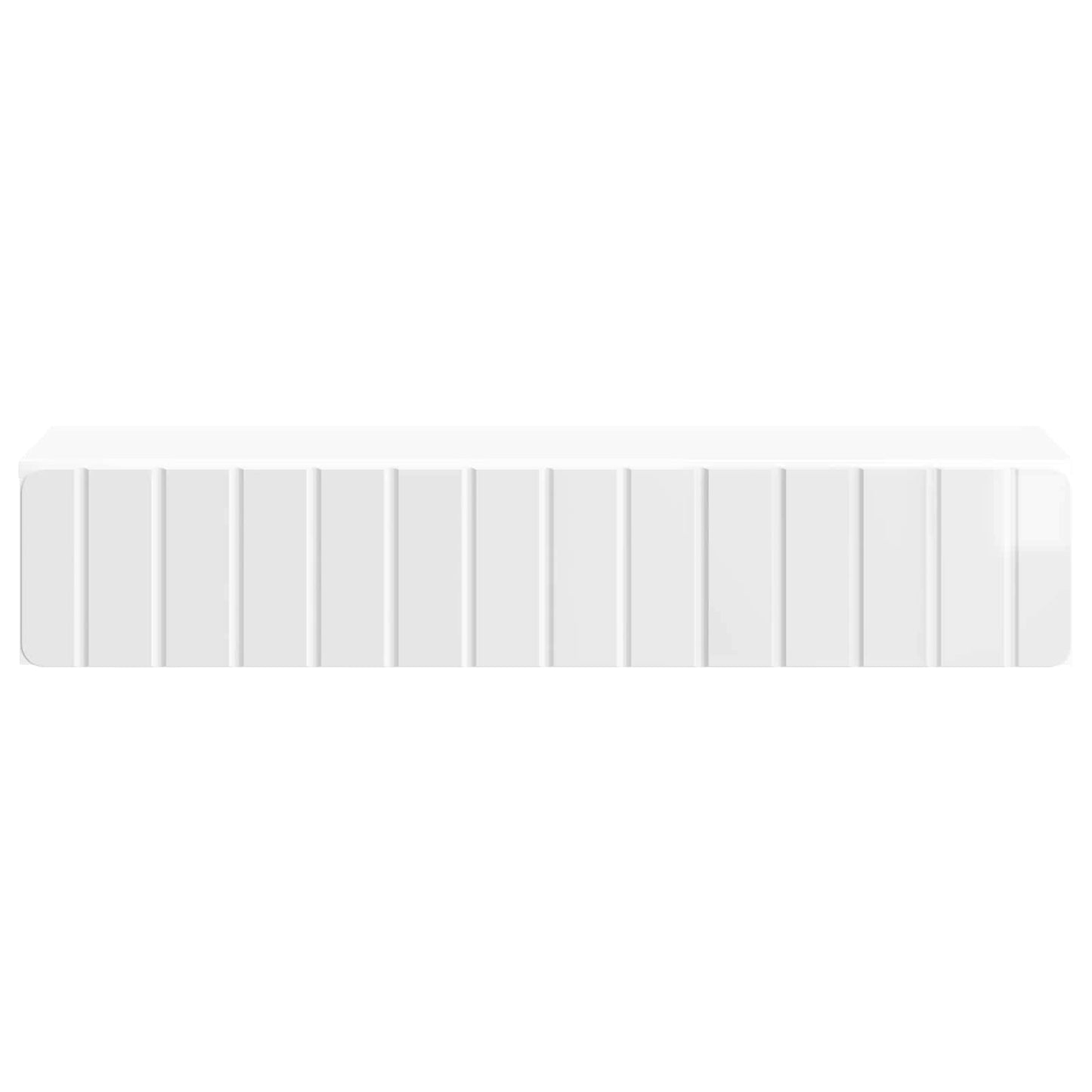 Wall-Mounted Side Table High Gloss White 87.5 x 34.5 x 17 cm