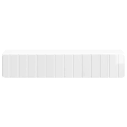Wall-Mounted Side Table High Gloss White 87.5 x 34.5 x 17 cm