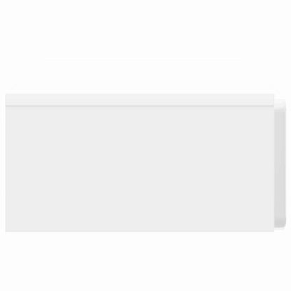 Wall-Mounted Side Table High Gloss White 87.5 x 34.5 x 17 cm