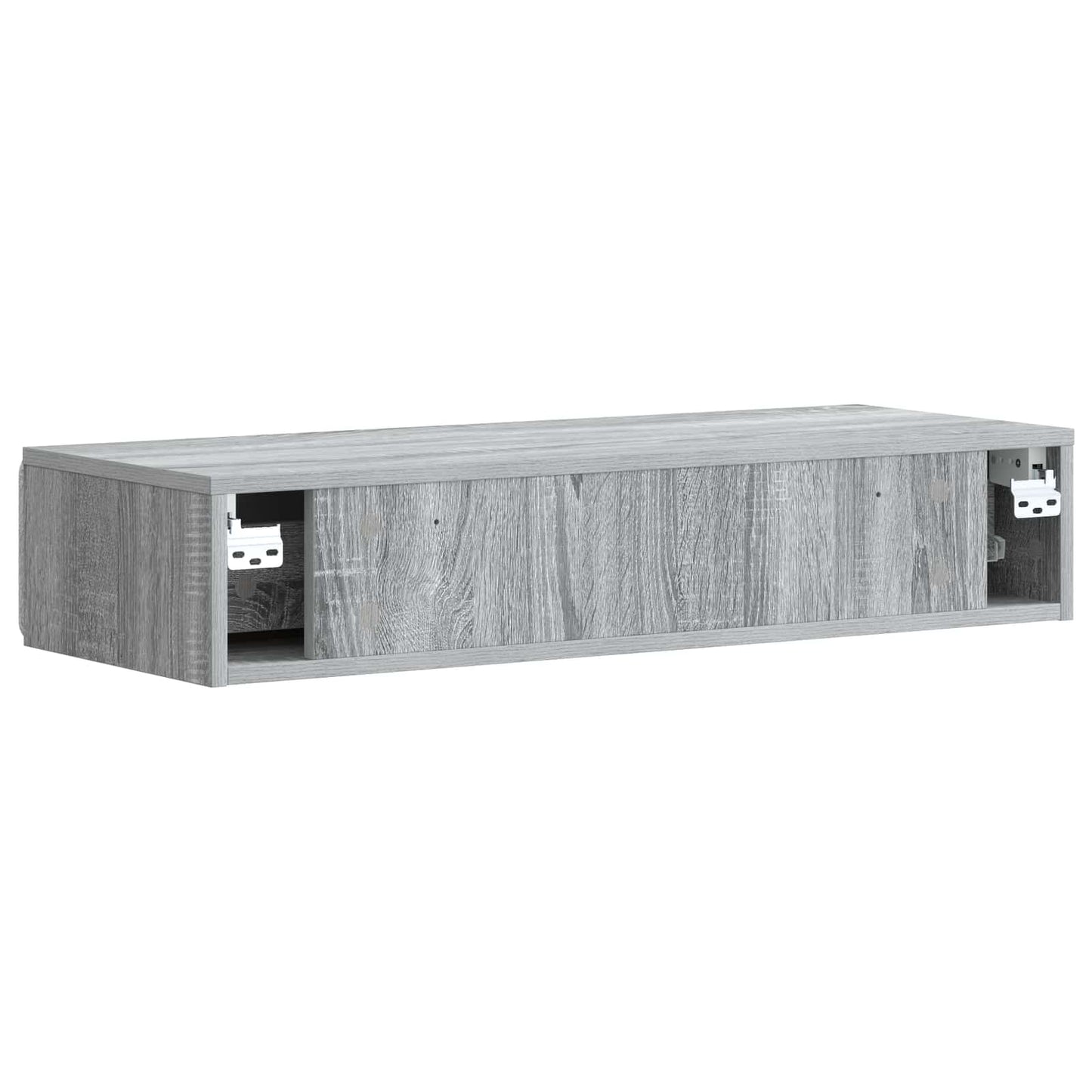Wall-Mounted Side Table Grey Sonoma 87.5 x 34.5 x 17 cm