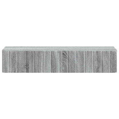 Wall-Mounted Side Table Grey Sonoma 87.5 x 34.5 x 17 cm