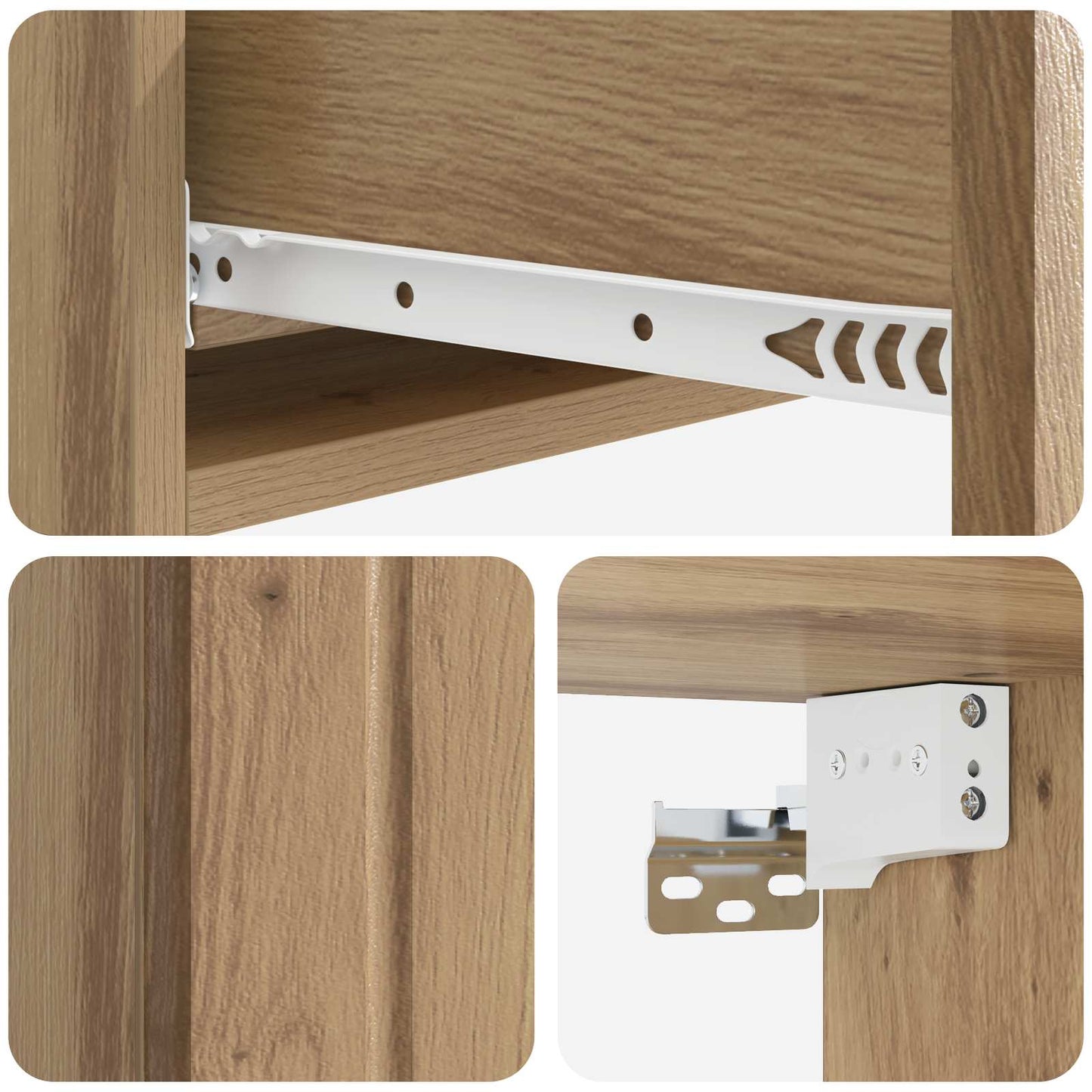 Wall-Mounted Side Table 87.5 x 34.5 x 17 cm Engineered Wood