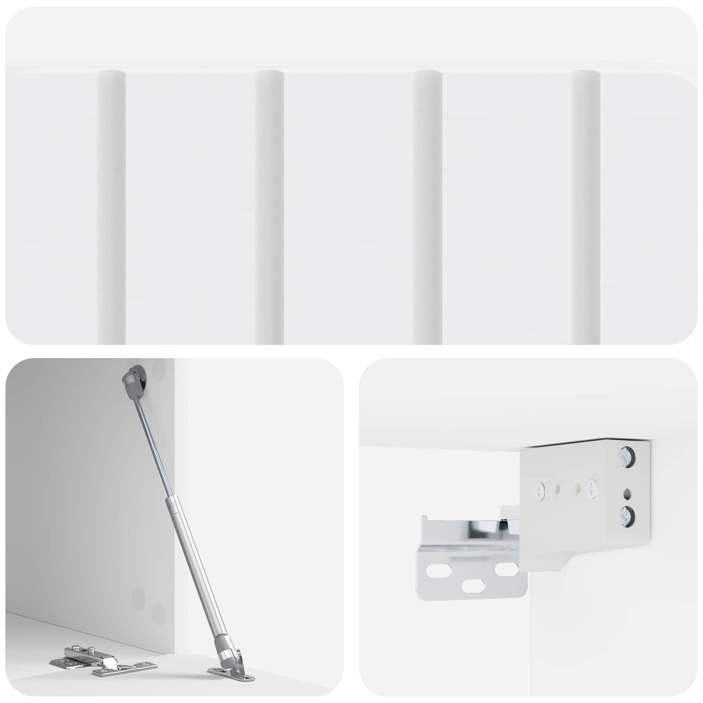 Wall-Mounted TV Cabinet White 59.5 x 41 x 30 cm Engineered Wood