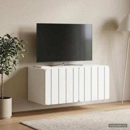 Wall-Mounted TV Cabinet White 59.5 x 41 x 30 cm Engineered Wood