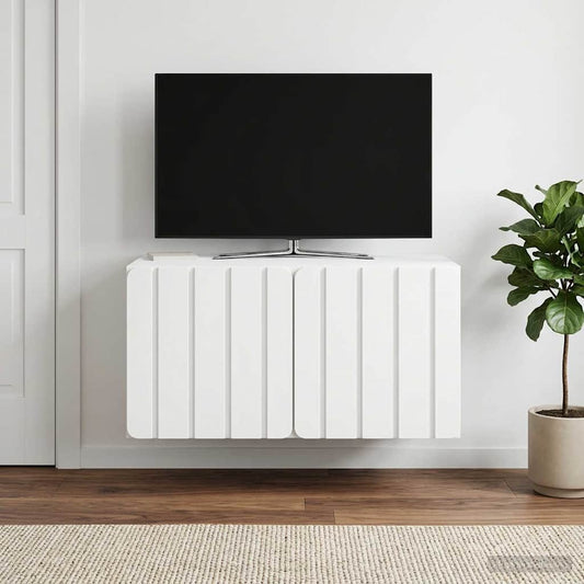 Wall-Mounted TV Cabinet White 59.5 x 41 x 30 cm Engineered Wood