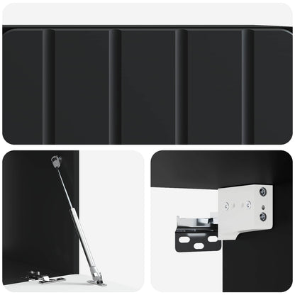 Wall-Mounted TV Cabinet Black 59.5 x 41 x 30 cm Engineered Wood