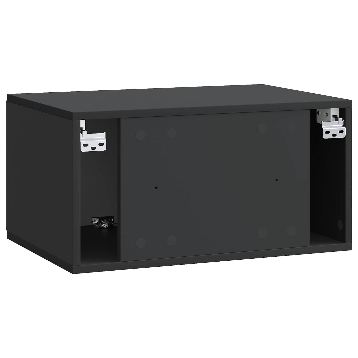 Wall-Mounted TV Cabinet Black 59.5 x 41 x 30 cm Engineered Wood
