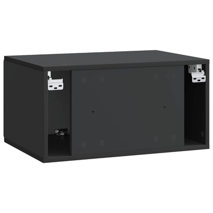 Wall-Mounted TV Cabinet Black 59.5 x 41 x 30 cm Engineered Wood