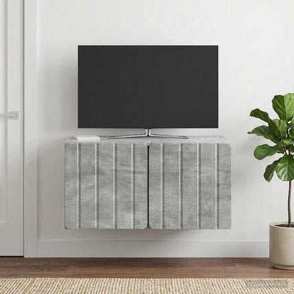 Wall-Mounted TV Cabinet 59.5 x 41 x 30 cm Concrete Grey