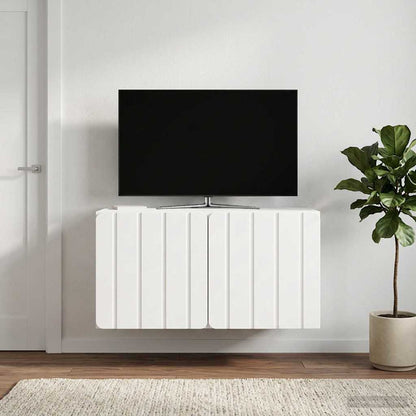 Wall-Mounted TV Cabinet 59.5 x 41 x 30 cm High Gloss White