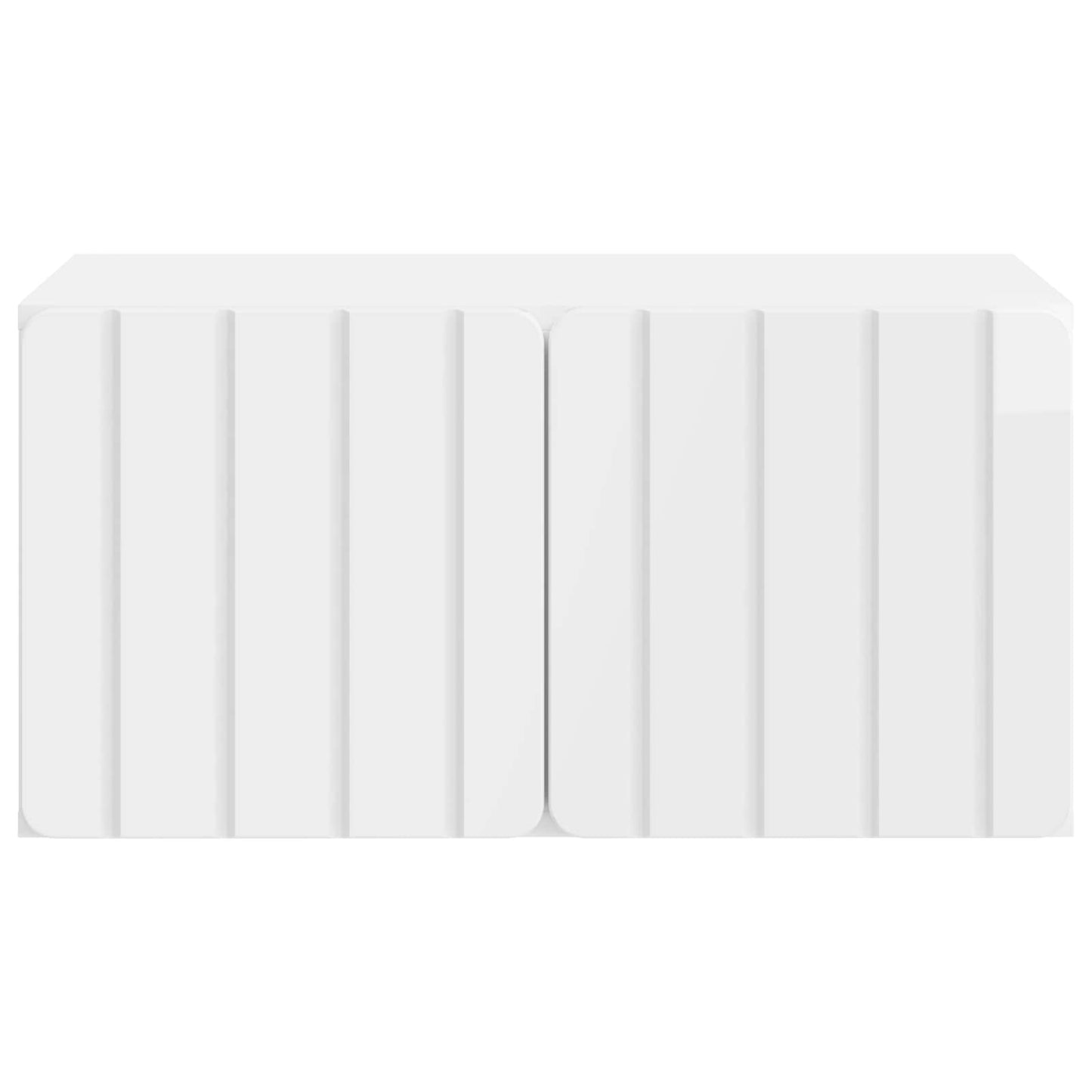 Wall-Mounted TV Cabinet High Gloss White 59.5 x 41 x 30 cm