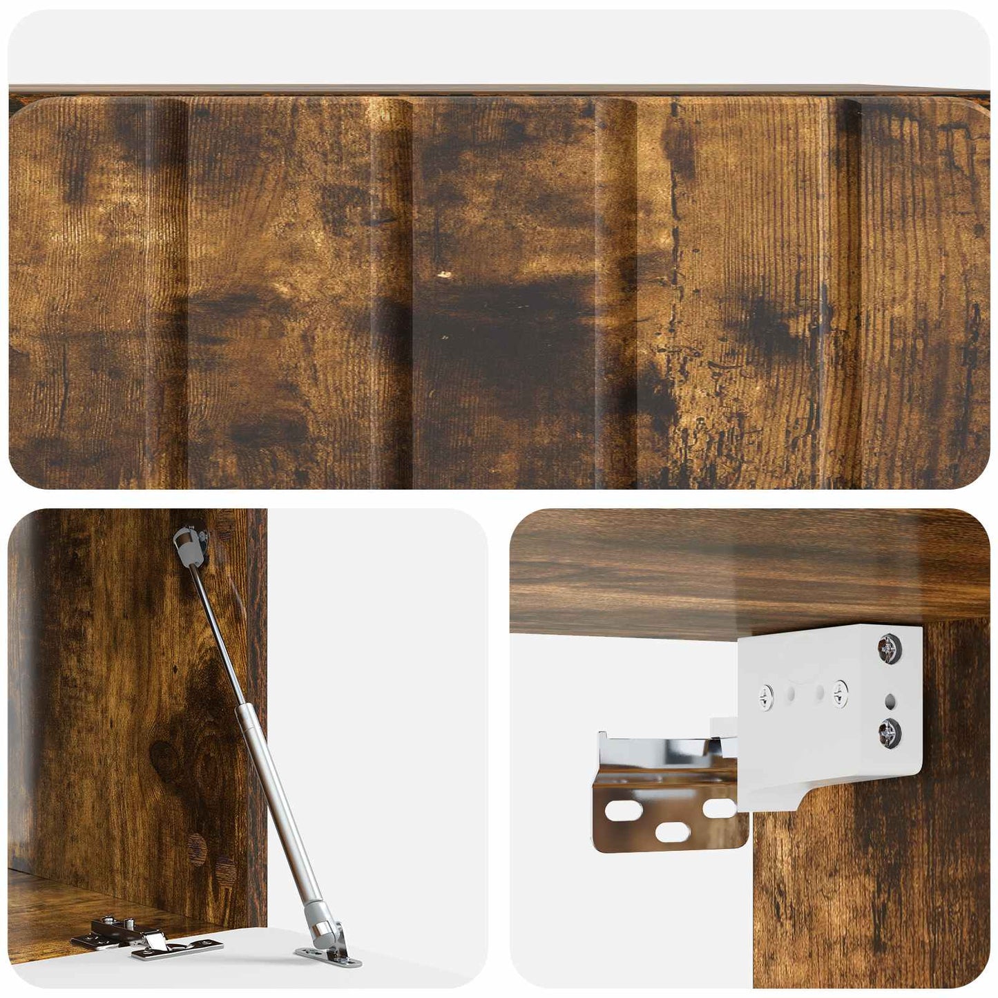 Wall-Mounted TV Cabinet Smoked Oak 59.5 x 41 x 30 cm