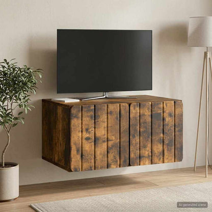 Wall-Mounted TV Cabinet 59.5 x 41 x 30 cm Smoked Oak