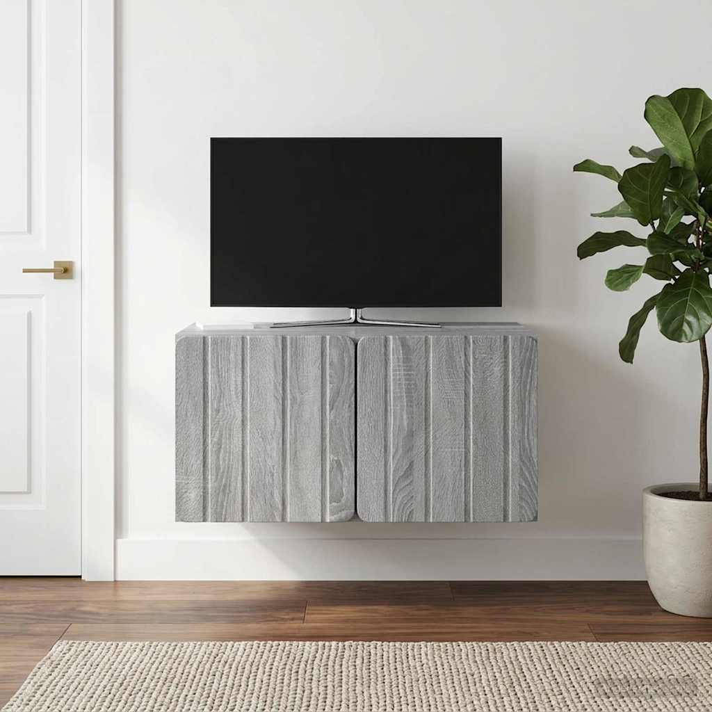 Wall-Mounted TV Cabinet 59.5 x 41 x 30 cm Grey Sonoma