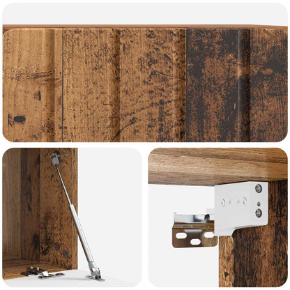 Wall-Mounted TV Cabinet Wall-mounted Old Wood 59.5 x 41 x 30 cm