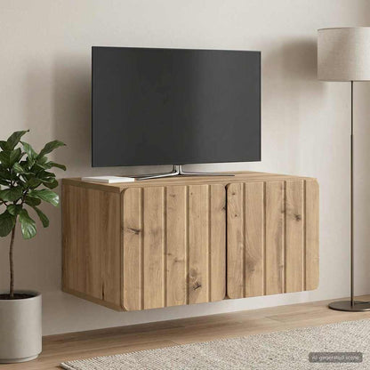 Wall-Mounted TV Cabinet 59.5 x 41 x 30 cm Artisan Oak