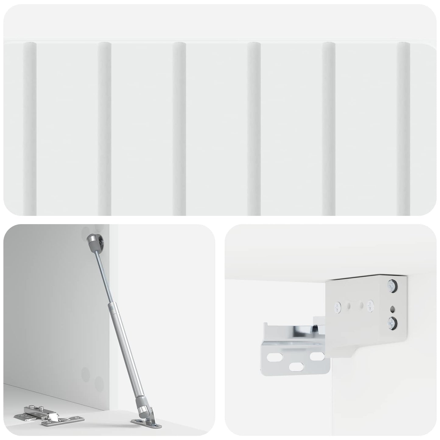 Wall-Mounted TV Cabinet White 78.5 x 41 x 30 cm Engineered Wood
