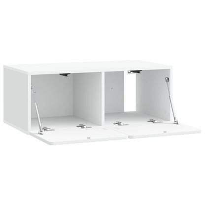 Wall-Mounted TV Cabinet White 78.5 x 41 x 30 cm Engineered Wood