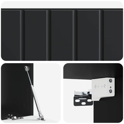 Wall-Mounted TV Cabinet Black 78.5 x 41 x 30 cm Engineered Wood