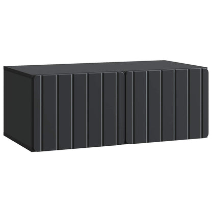 Wall-Mounted TV Cabinet Black 78.5 x 41 x 30 cm Engineered Wood