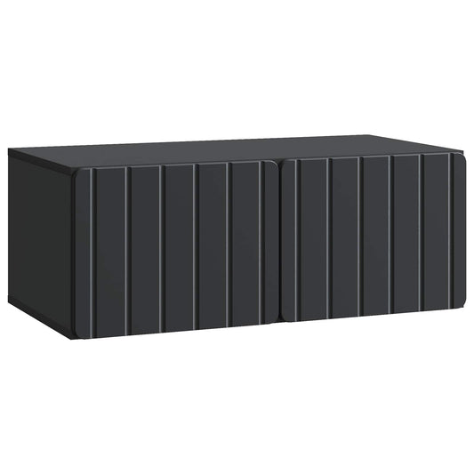 Wall-Mounted TV Cabinet Black 78.5 x 41 x 30 cm Engineered Wood
