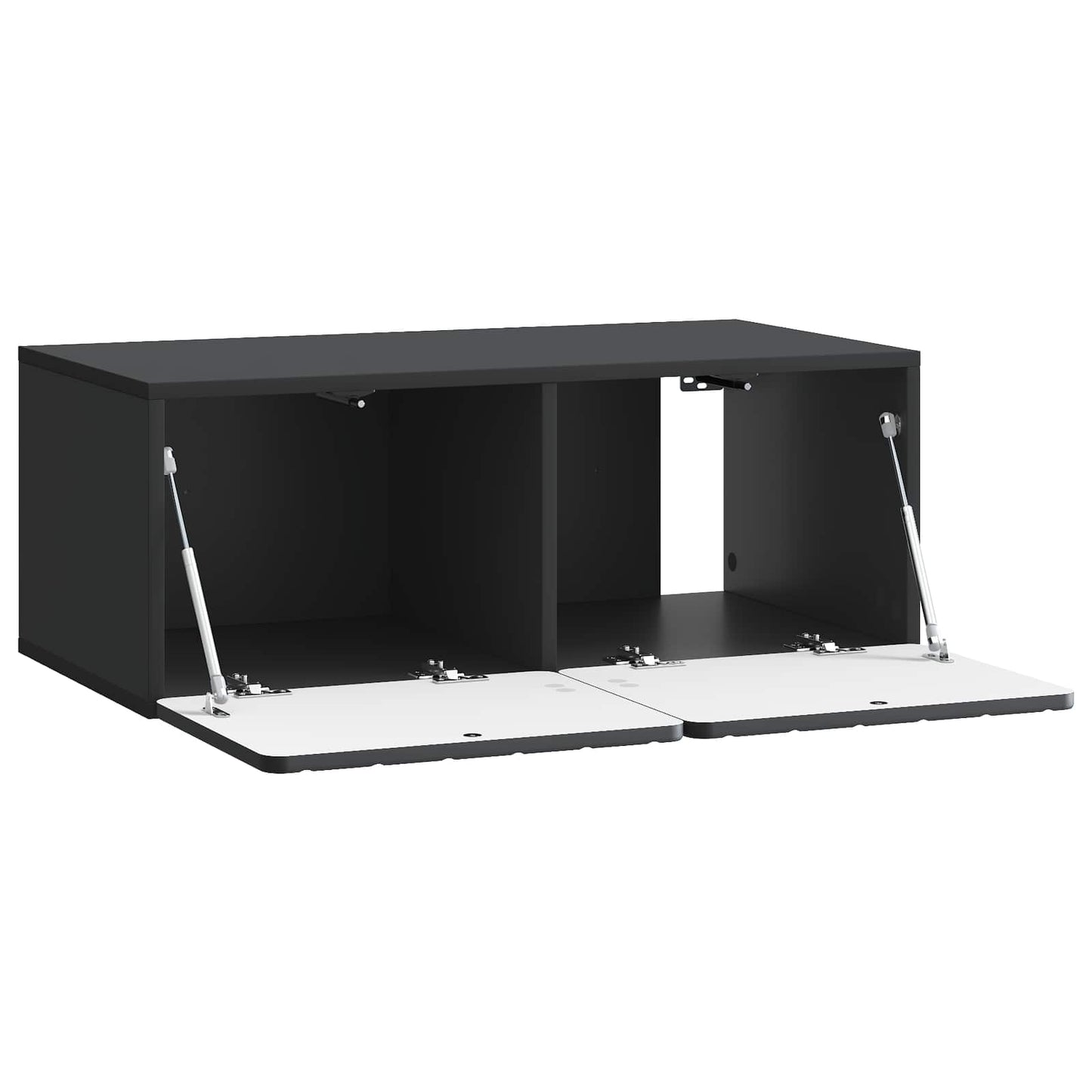 Wall-Mounted TV Cabinet Black 78.5 x 41 x 30 cm Engineered Wood