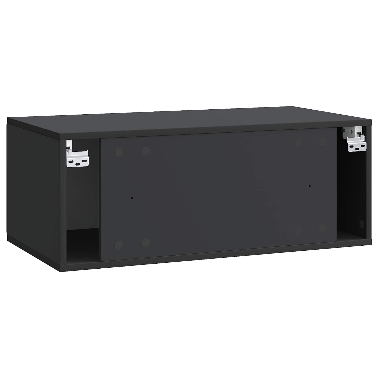 Wall-Mounted TV Cabinet Black 78.5 x 41 x 30 cm Engineered Wood