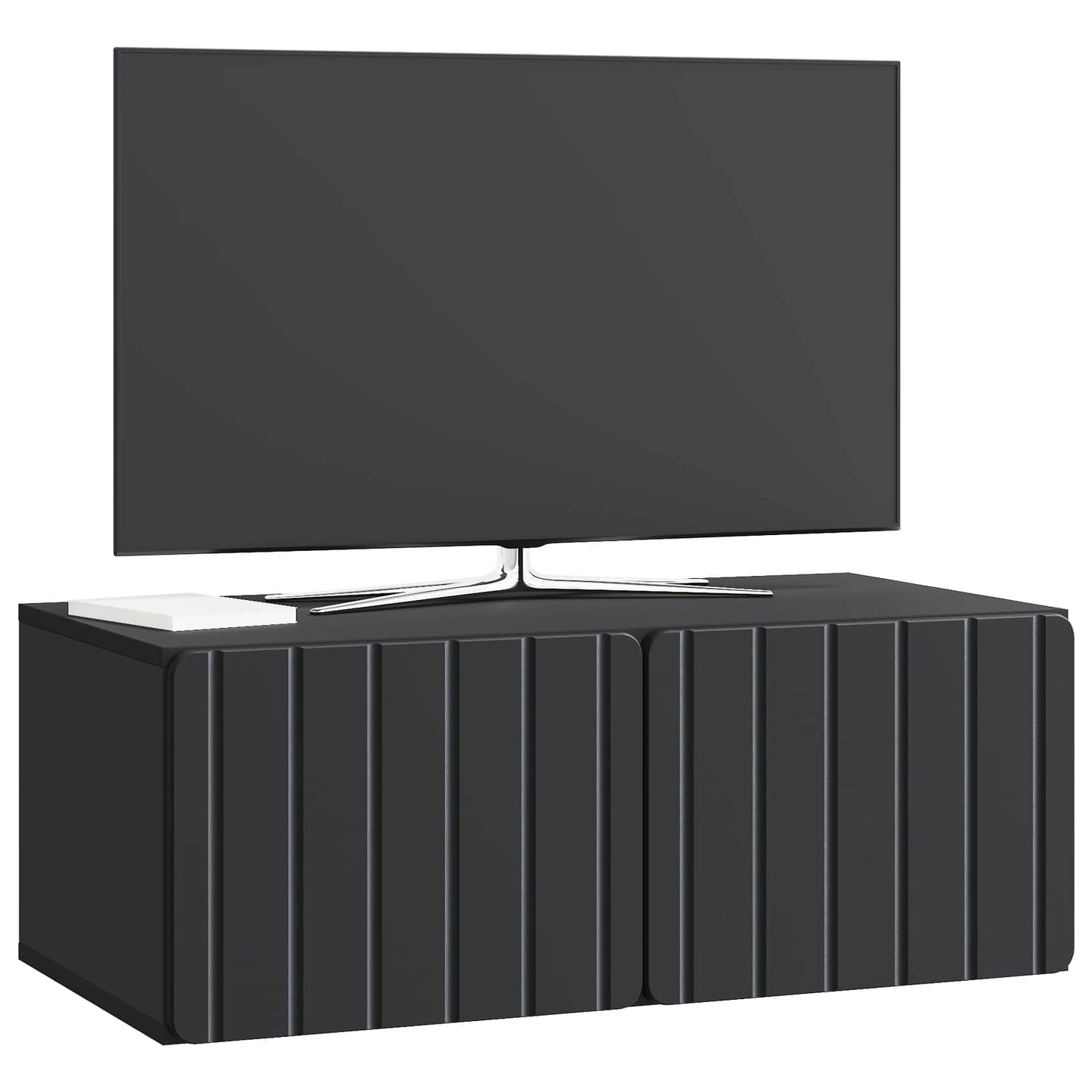 Wall-Mounted TV Cabinet Black 78.5 x 41 x 30 cm Engineered Wood