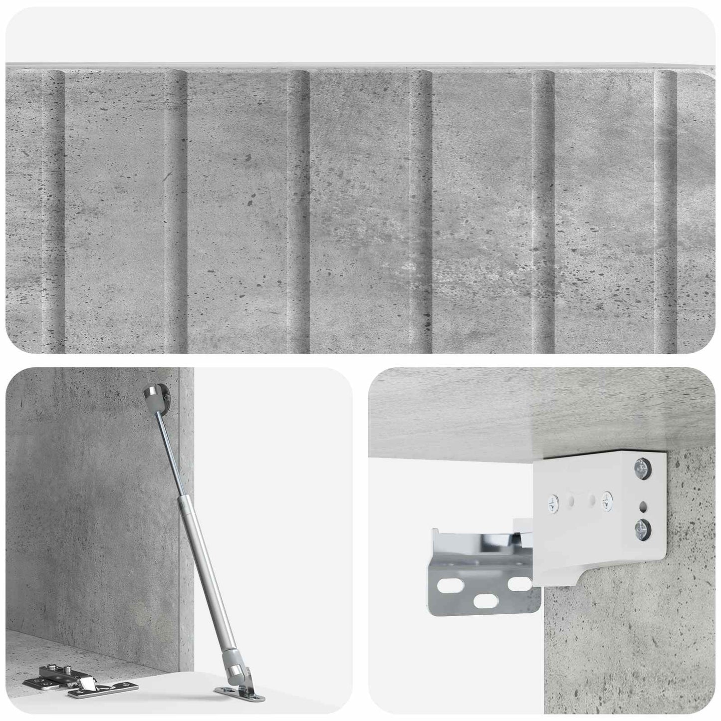 Wall-Mounted TV Cabinet Concrete Grey 78.5 x 41 x 30 cm