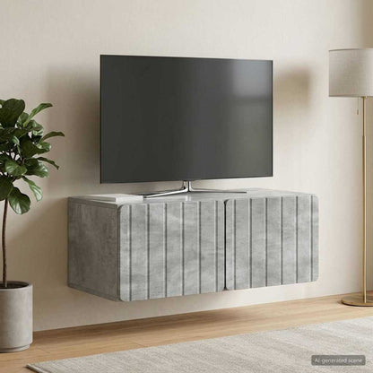 Wall-Mounted TV Cabinet 78.5 x 41 x 30 cm Concrete Grey